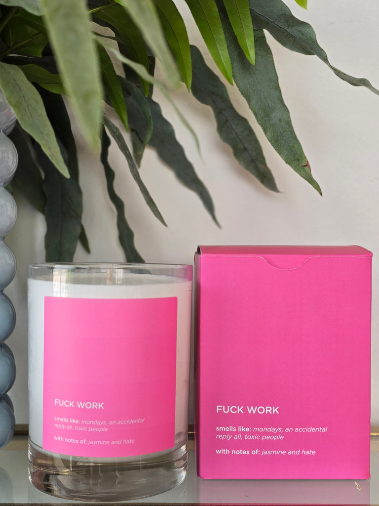 Fuck Work Candle 