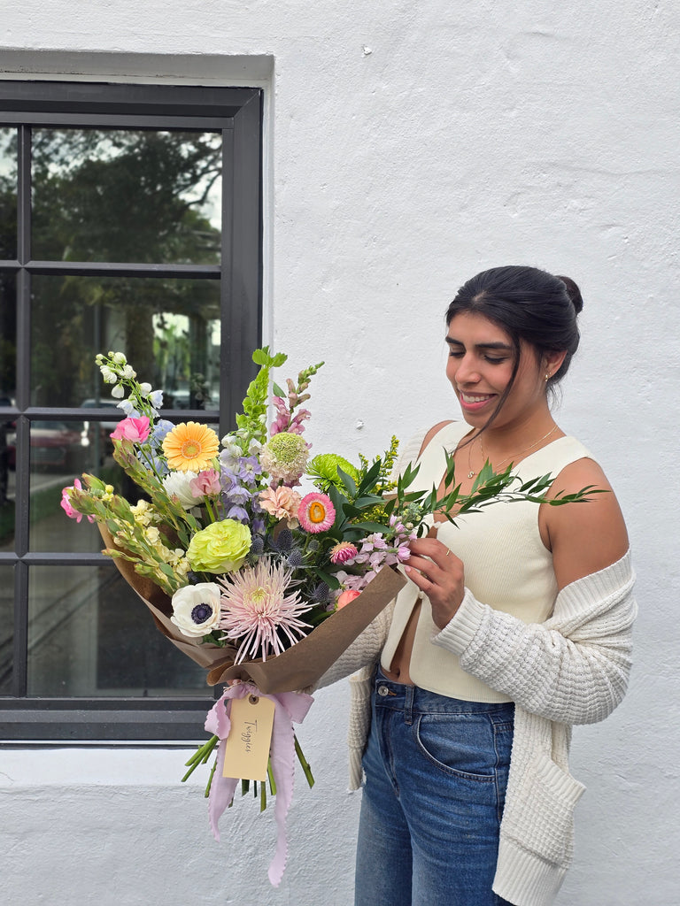Twiggies Medium $85 Bouquet in Light Colors