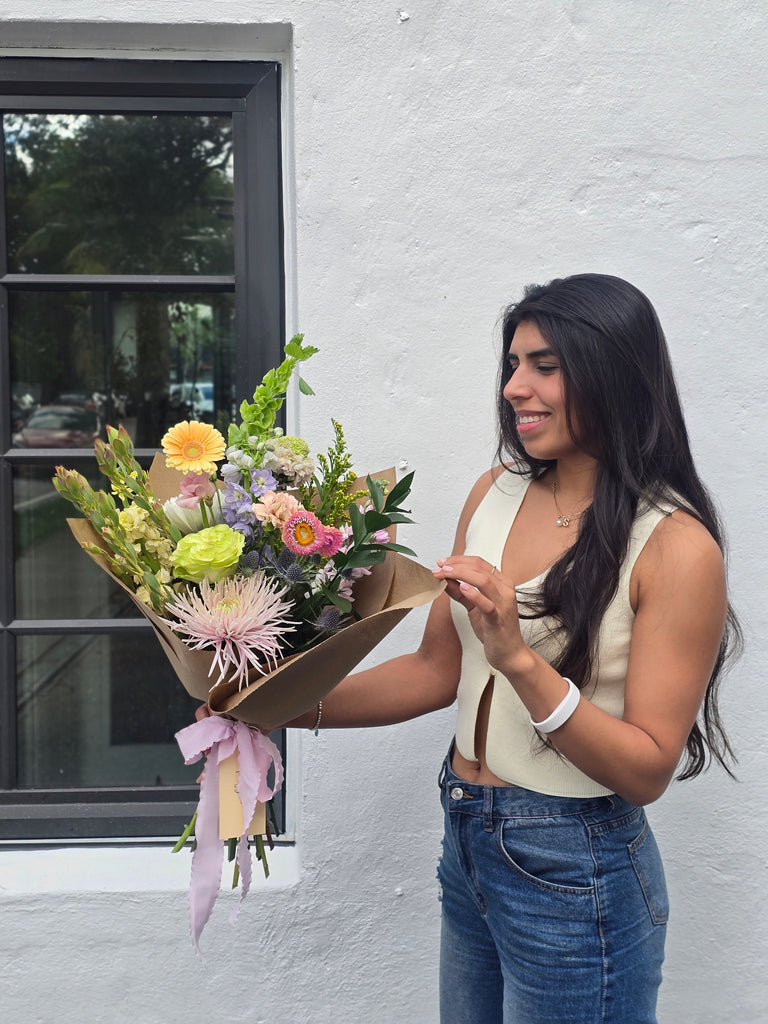 Twiggies Small $55 Bouquet in light colors
